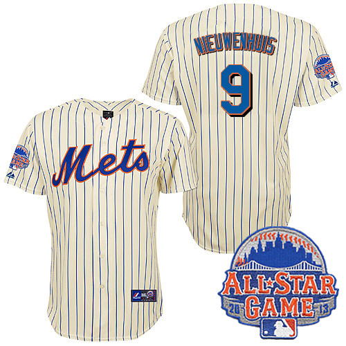 Kirk Nieuwenhuis #9 Youth Baseball Jersey-New York Mets Authentic All Star White MLB Jersey